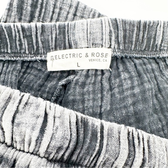 ELECTRIC & ROSE Lauren Gauze Pant in Acid Onyx - Picture 5 of 6